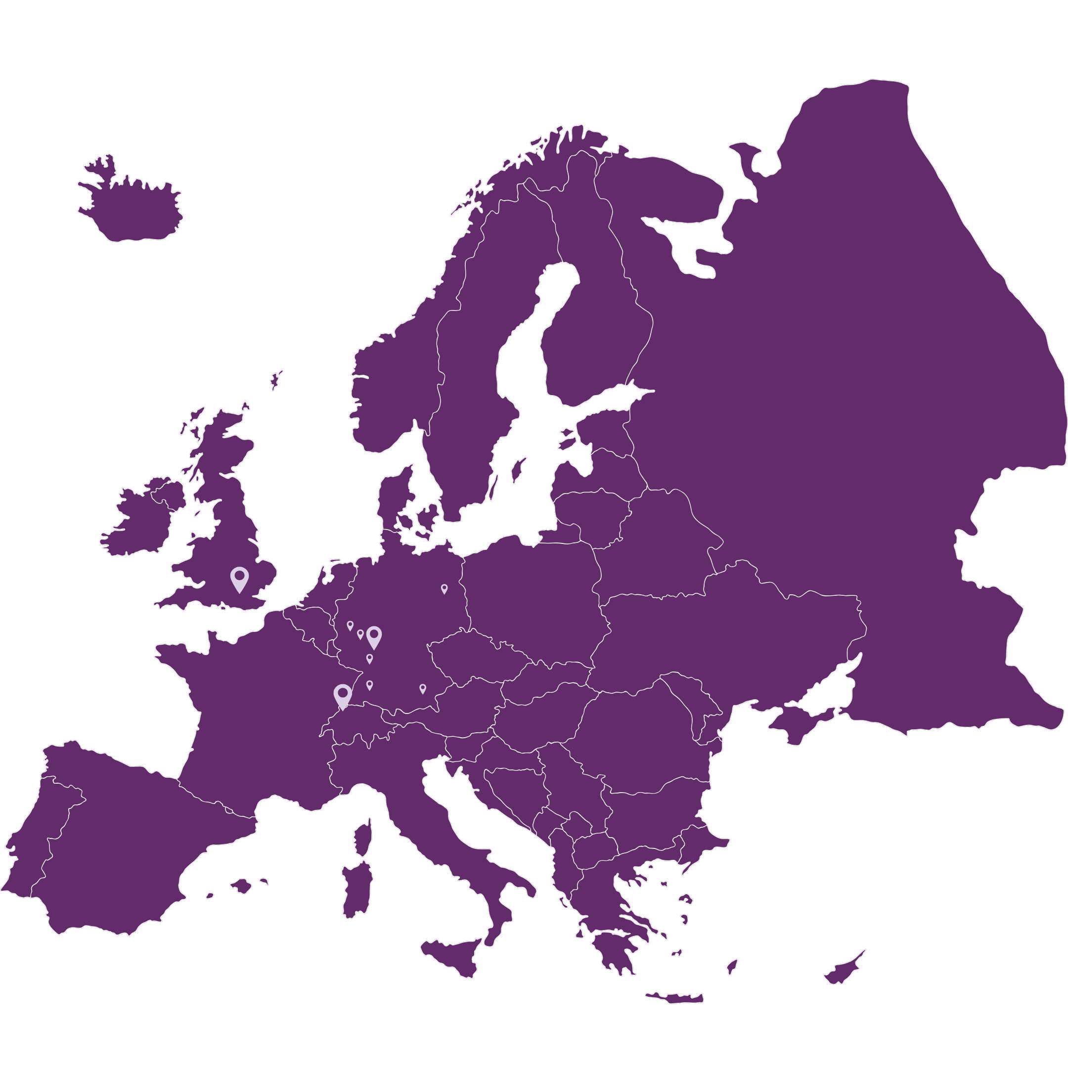BAYOOCARE - Unsere Standorte in Europa ermöglichen uns Representative für die EU, Schweiz und UK zu sein